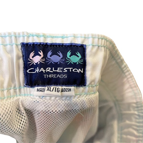 Charleston Threads Men's XL Hawaiian Aloha Swim Trunks Multicolor Mesh Lined - Picture 11 of 11